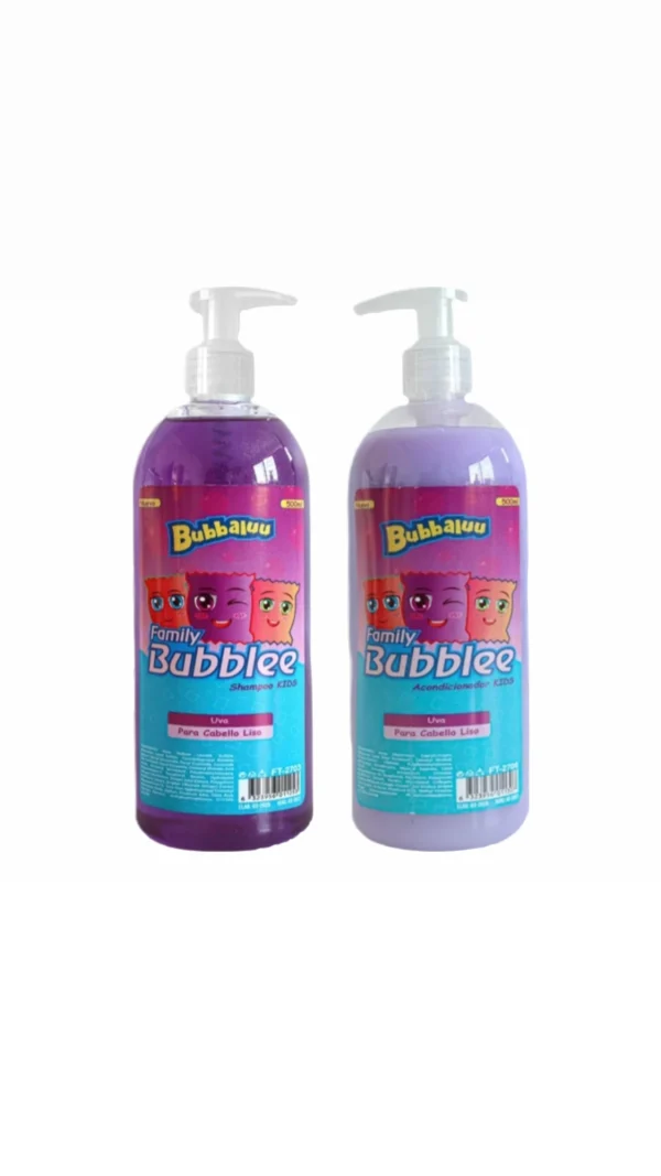 PACK SHAMPOO-BALSAMO KIDS BUBBALUU 500 ML