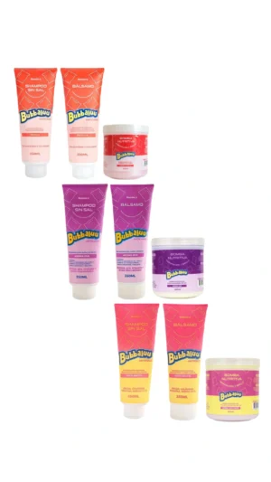 TRIPACK SHAMPOO + BALSAMO + BOMBA BUBBALUU 350 ML